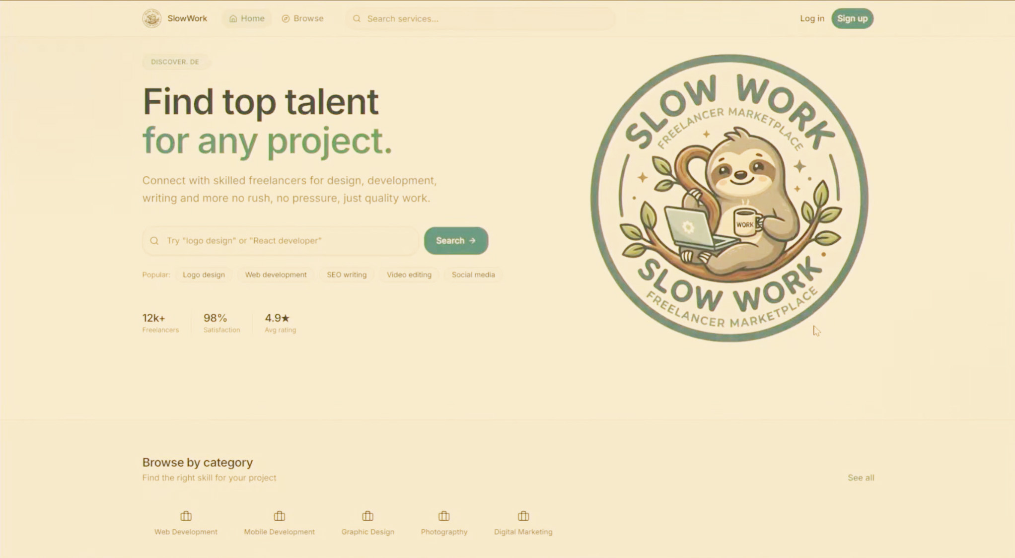 Slowwork - Freelancer Marketplace