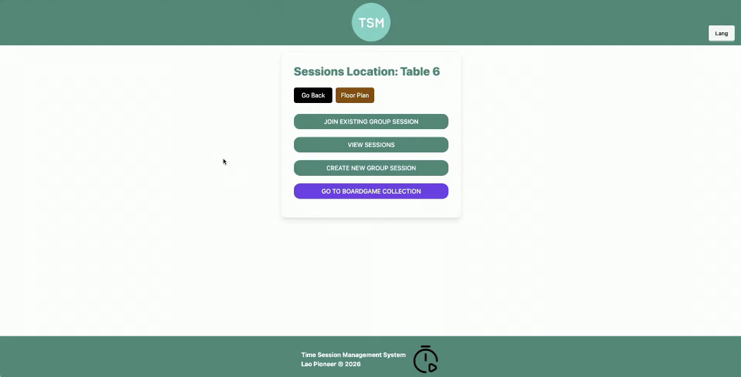 TSM - Board Game Management